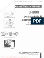 Clark 34000 Powershift Service Manual