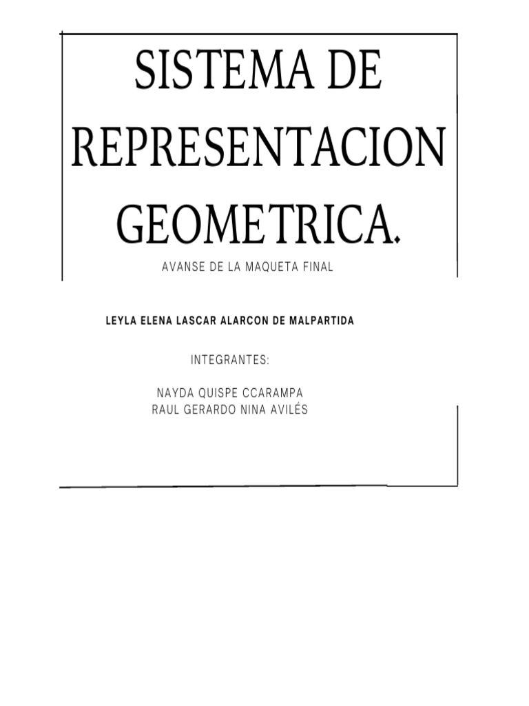Sistema de Representación Geométrica | PDF