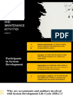 004 - Lecture 7 Systems Development and Maintenance Activities2
