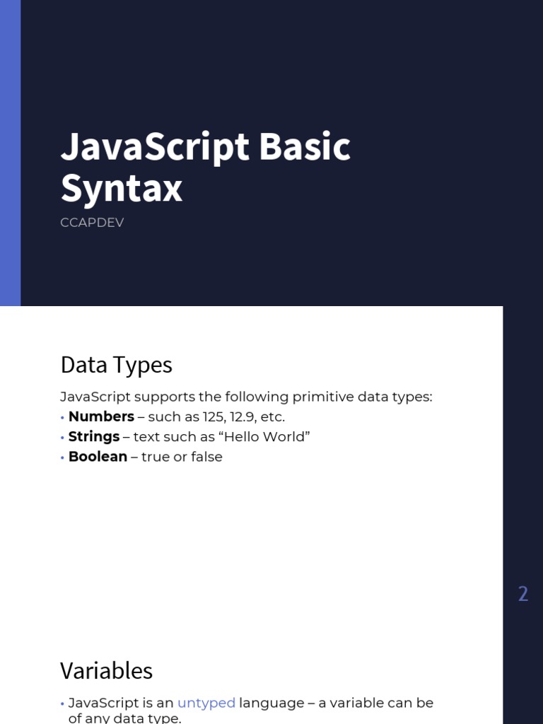 3b - JavaScript Basic Syntax-1 | PDF