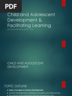 Child and Adolescent Development Facilitating Learning