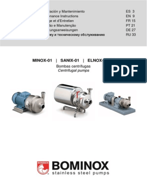 Pumpen aus rostfreiem Stahl - Bominox