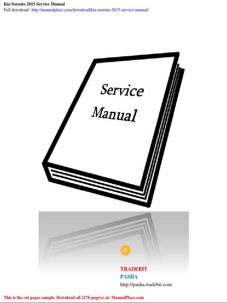 2016 KIA SORENTO MANUAL PDF intelligence overview