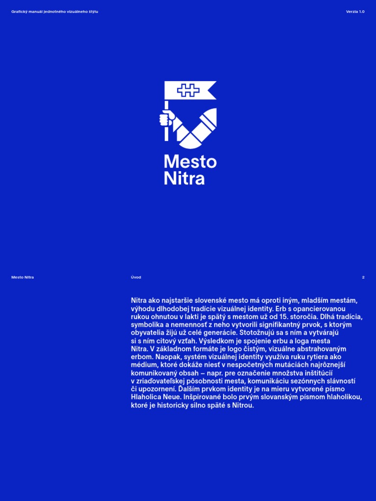 Mesto Nitra - Dizajn Manual | PDF