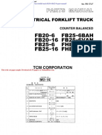 TCM Forklift Truck Fb20 6 Fhb25 6 Parts Manual