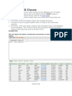 SQL USING Clause