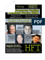 The High Frequency Trading Summit No Speed Trader Should Miss