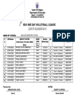 Sles Boys Line Up 1st Sdo One Day Volleyball League