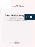 ADORNO, T. W. (1995) Sobre - Walter - Benjamin