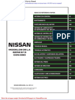 Nissan Sentra or Nissan Tsuru v16 2010 Service Manual
