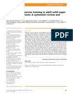 The Effects of Exercise Training in Adult Solid Organ Transplant Recipients A Systematic Review and Meta-Analysis