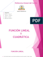 FUNCION LINEAL Y CUADRATICA. Nuevo