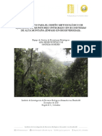 Lineamientos para El Diseño Metodológico de Ejercicios de Monitoreo Integrado en Ecosistemas de Alta Montaña (Énfasis en Biodiversidad)
