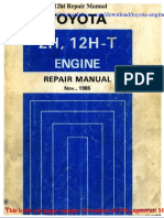 Toyota Engine 2h 12ht Repair Manual