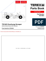 Terex Ts14g Overhung Scraper Parts Book