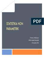 Statistika Non Parametrik: Utriweni Mukhaiyar BI5106 Analisis Biostatistik BI5106 Analisis Biostatistik 4 Desember 2012