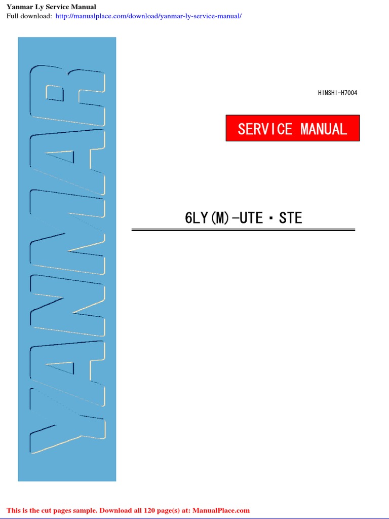 Yanmar Ly Service Manual | PDF