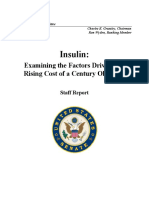 Informe Congresional Sobre El Costo de La Insulina