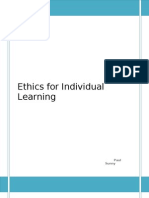 Ethics For Individual Learning