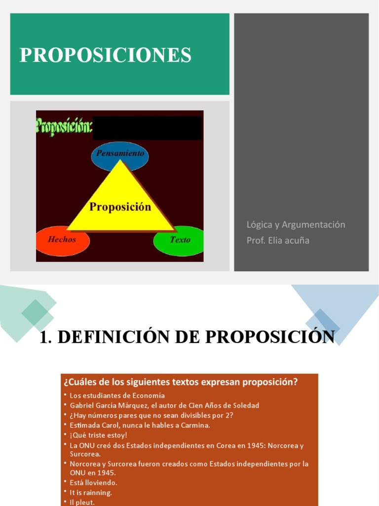Proposiciones: Lógica y Análisis | PDF | Proposición | Semiótica