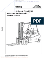 Linde Electric Fork Truck Series 335 and 336 Service Training