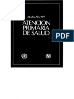 SCF I - Capítulo 24 - Conferencia Alma Ata 1978, Atención Primaria de Salud