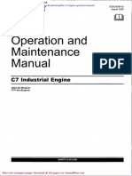 Caterpillar c7 Engine Operation Manual