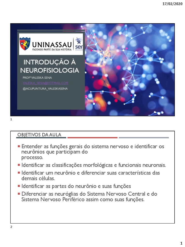 Introdução à Neurofisiologia Básica | PDF | Neurônio | Sistema nervoso