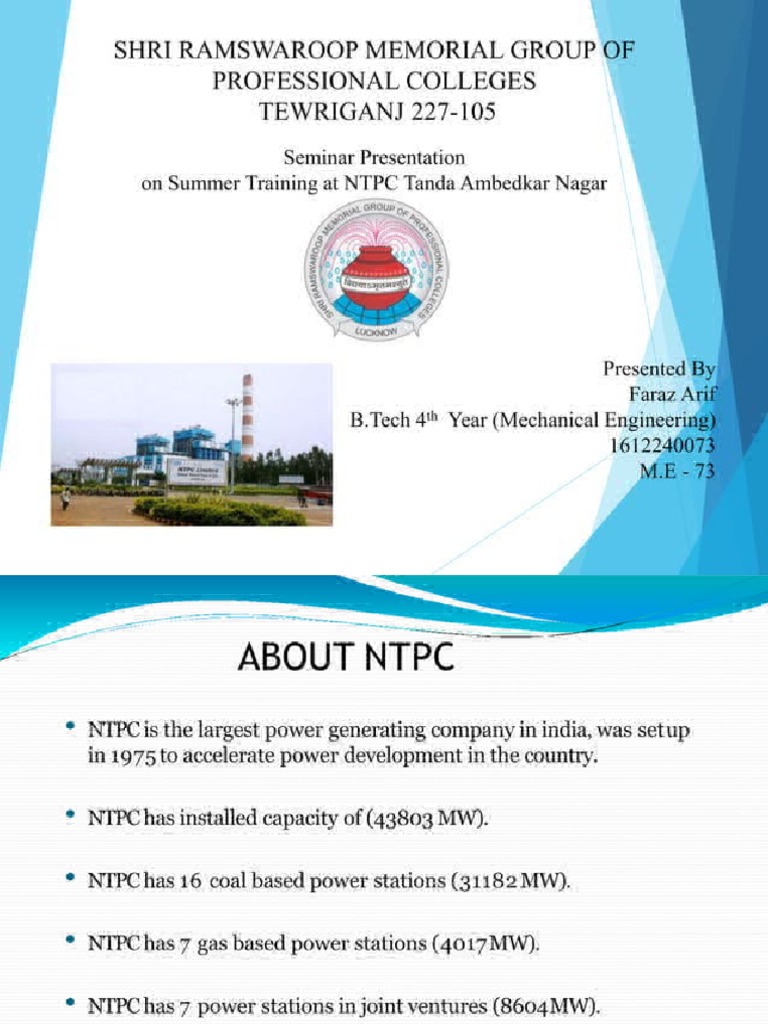 NTPC PPT 169073763 | PDF