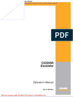 Case Crawler Excavator Cx225sr Operators Manual