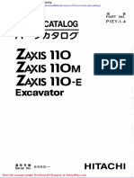 Hitachi Zaxis Zx110 Excavator Part Catalog