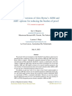 Conditional Versions of Alex Byrne's AHM and AHF: Options For Reducing The Burden of Proof