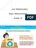 5 CB IV Math Measurement
