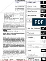 Honda Accord Coupe Aerodeck Service Manual Supplement