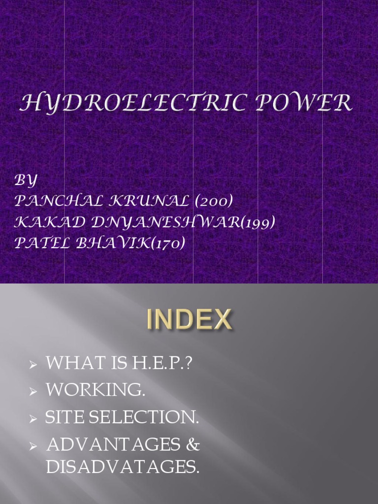 Understanding Hydroelectric Power Basics | PDF