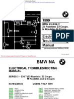 BMW z3 M Roadster z3 M Coupe 1999 Electrical Troubleshooting Manual