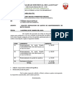 Informe N°015 - 2023 Solicito Devolucion de Gastos de Mantenimiento de Moto Furgon