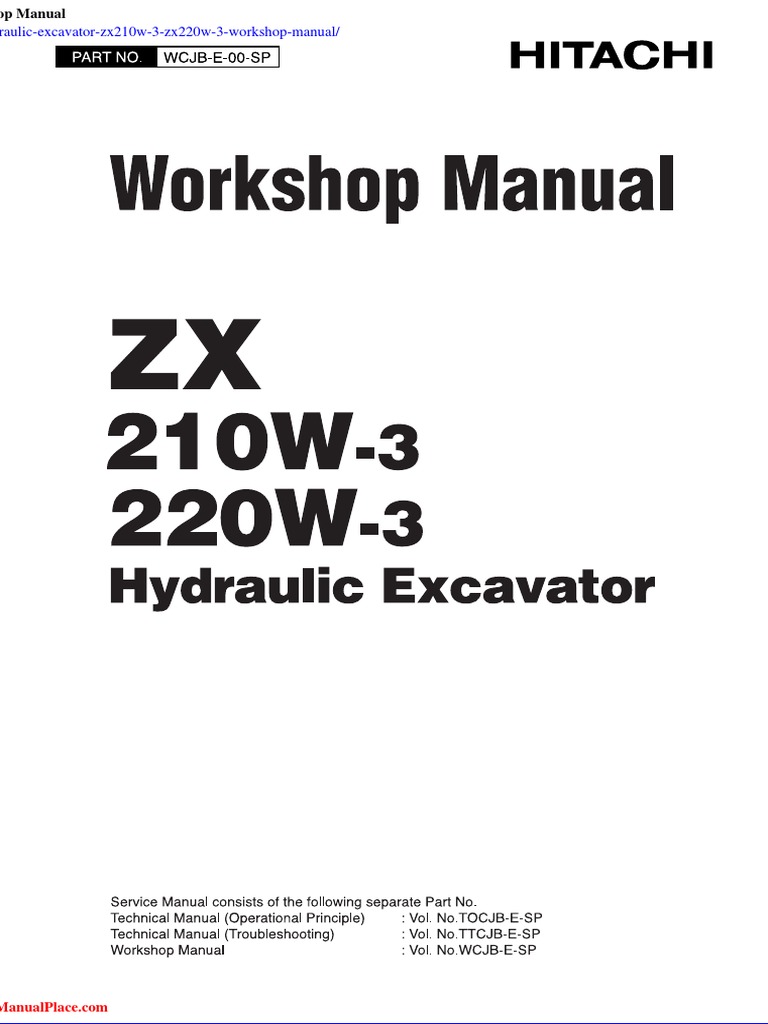 Hitachi ZX210W-3 Workshop Manual | PDF | Personal Protective