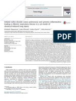 Inhaled Sulfur Dioxide Causes Pulmonary and Systemic Inflammation