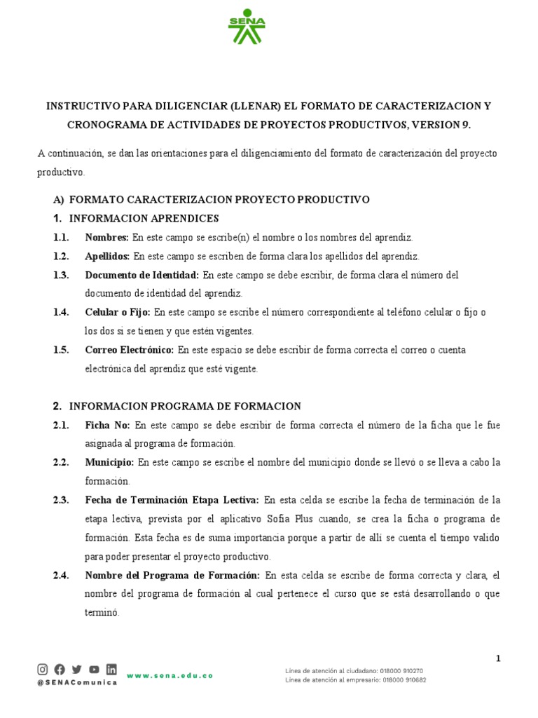 2 instructivo para diligenciar formato caracterizar proyectos