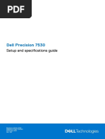 Precision 7530 Setup Specifications en Us