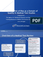 Medical Test Reviews Risk Bias