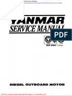 Yanmar Marine Diesel Outboard Jh4 Series Service Manual