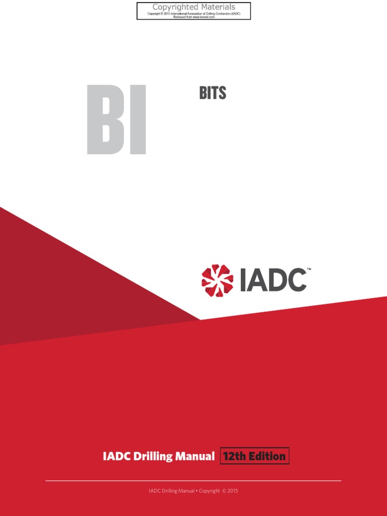 IADC Vol-1 03 Bits | PDF | Bearing (Mechanical)