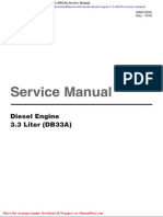 Daewoo Lift Trucks Diesel Engine 3 3 L Db33a Service Manual