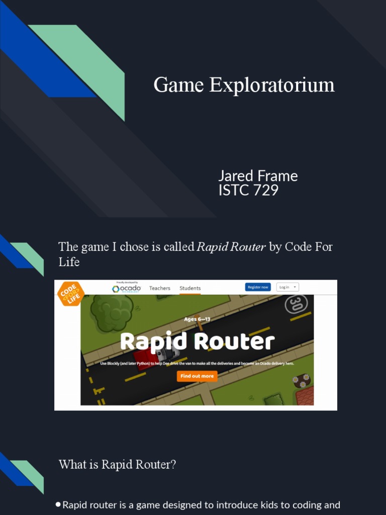 Game exploratorium rapid router pdf programming language
