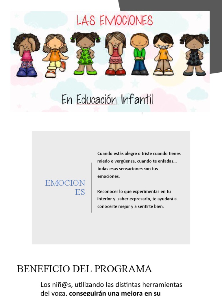Las Emociones en Educación Infantil | PDF | Las emociones | Mantra