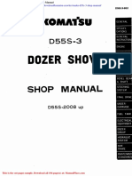 Komatsu Crawler Loader d55s 3 Shop Manual