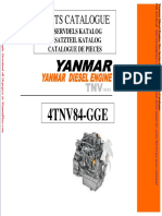 Yanmar Diesel Engine TNV Series 4tnv84 Gce Parts Catalogue