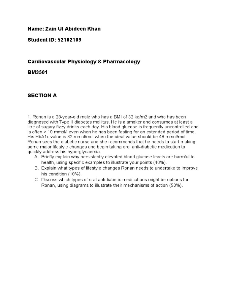 Assignment | PDF | Diabetes | Hyperglycemia